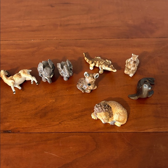 Vintage Mini Animals 8 piece bundle Figurine Ceramic Collectibles - Picture 3 of 4